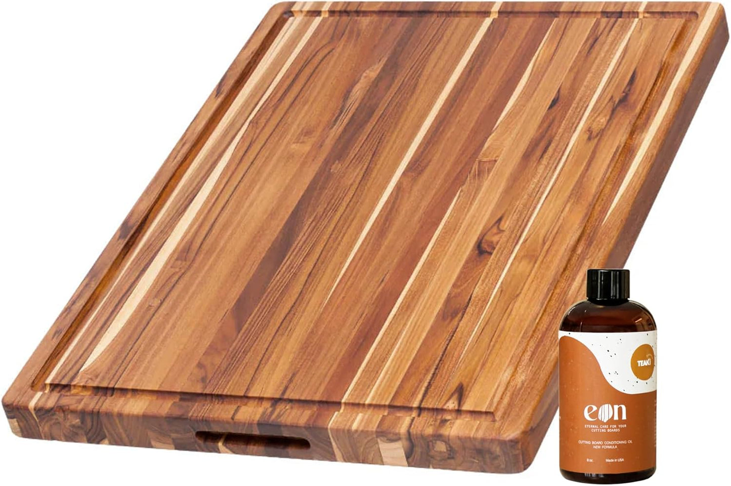 Teakhaus Carving Board and Oil Set for Kitchen Essentials