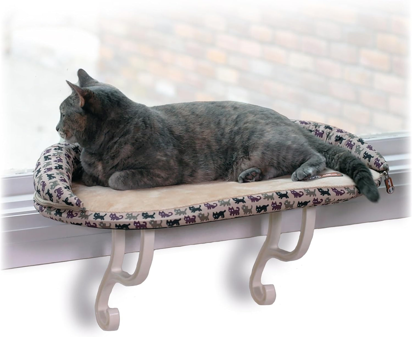 K&H Pet Products Bolster Kitty Sill Cat Window Perch Bed