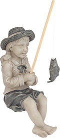 Big Catch Fisherwoman Nellie Garden Statue - Joyful Victorian Detail