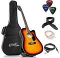 Ashthorpe Thinline Acoustic-Electric Guitar Full-Size Cutaway Design