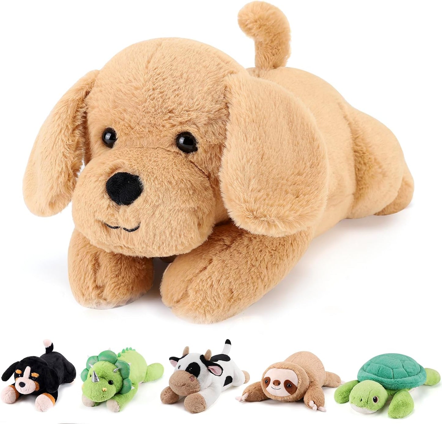 Yellow Lab Weighted Stuffed Animals for Comfort and Joy