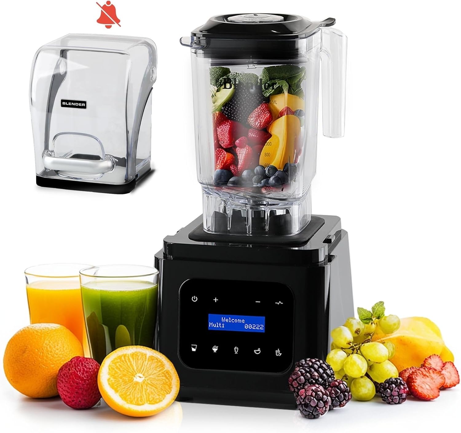 AIZIYO 1700W High-Speed Blender: Self-Cleaning Power
