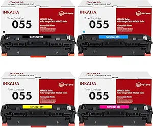 High Yield 055 055H Toner Cartridge 4 Pack for Canon Printers
