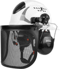 Chainsaw Helmet Full Brim with Built-in Visor and Ear Muffs - 4 in 1