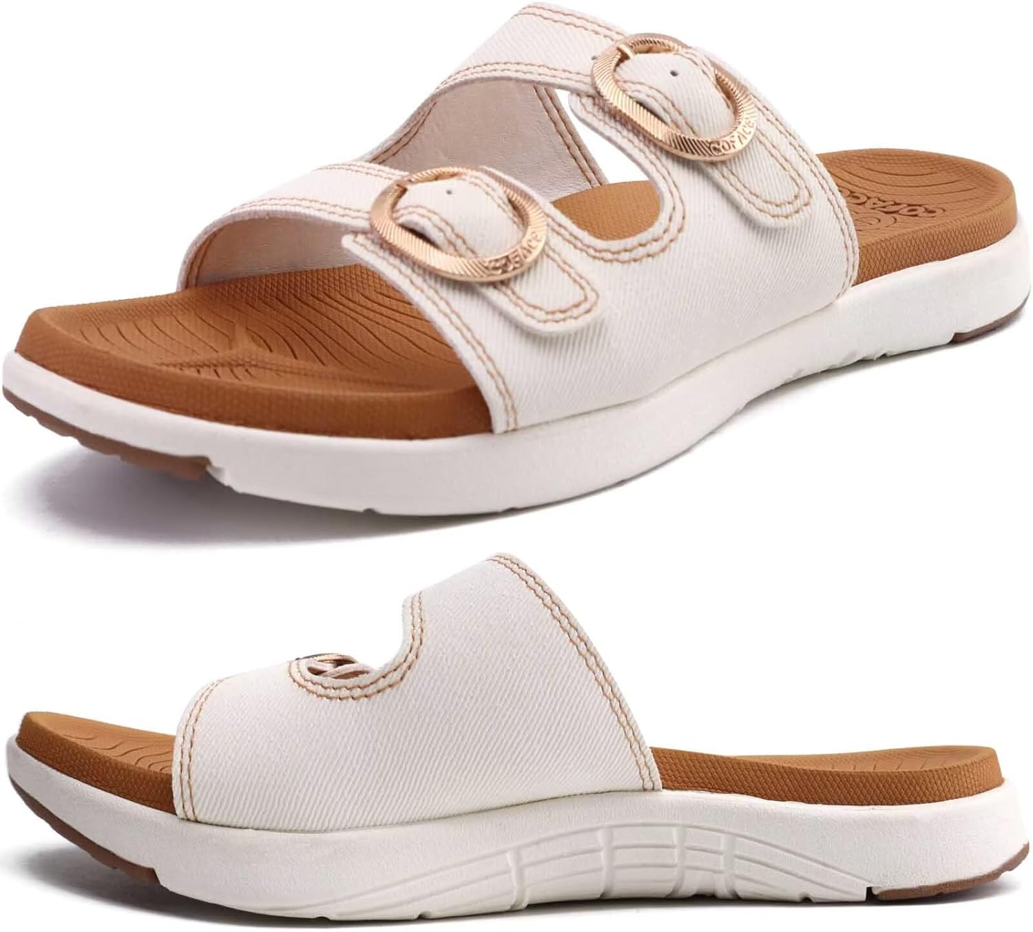 Comfortable Orthotic Slides for Women with Arch Support