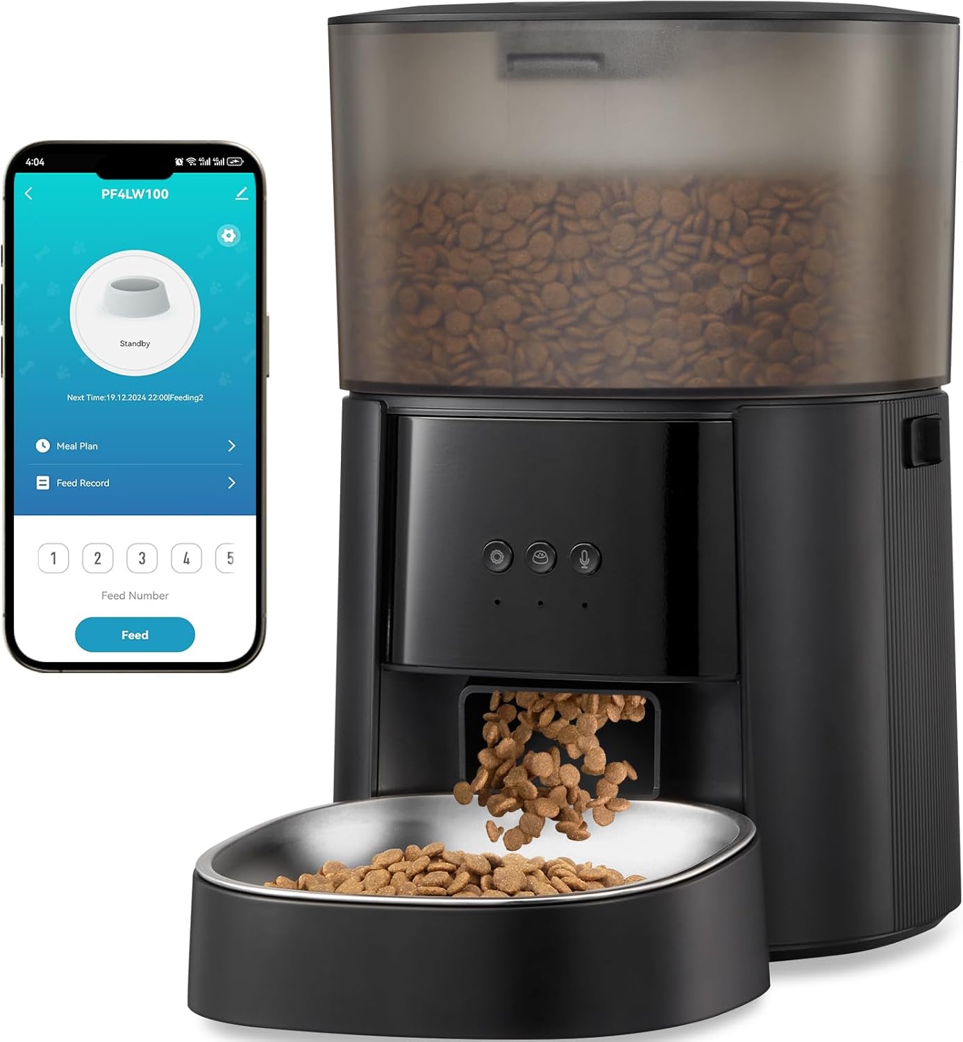 Smart WiFi Cat Feeder - Customizable & Fresh