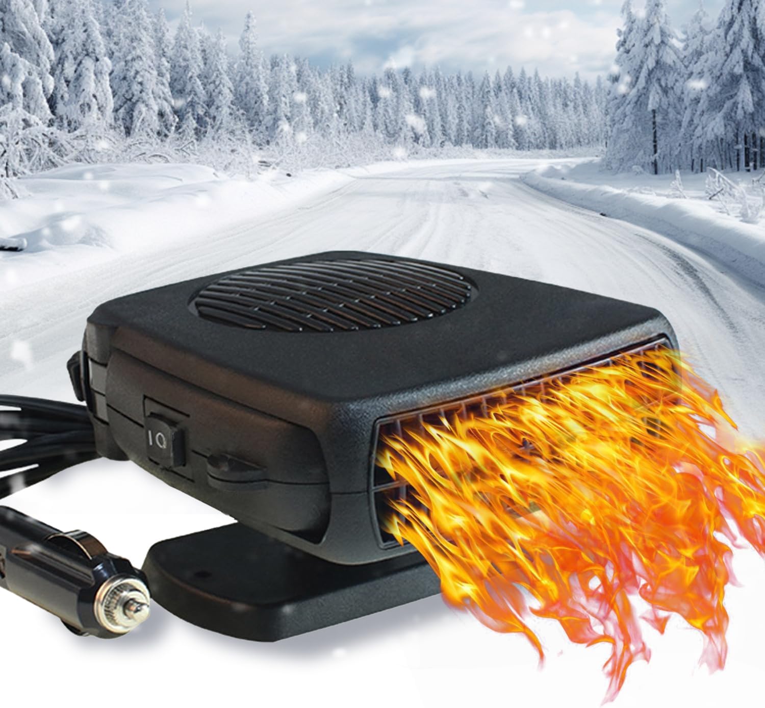 Portable 12V Car Heater: Quick Defrost & Hand Warmer