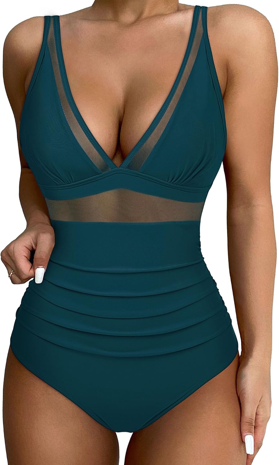 SUUKSESS Women Sexy Mesh Tummy Control Swimsuit Review