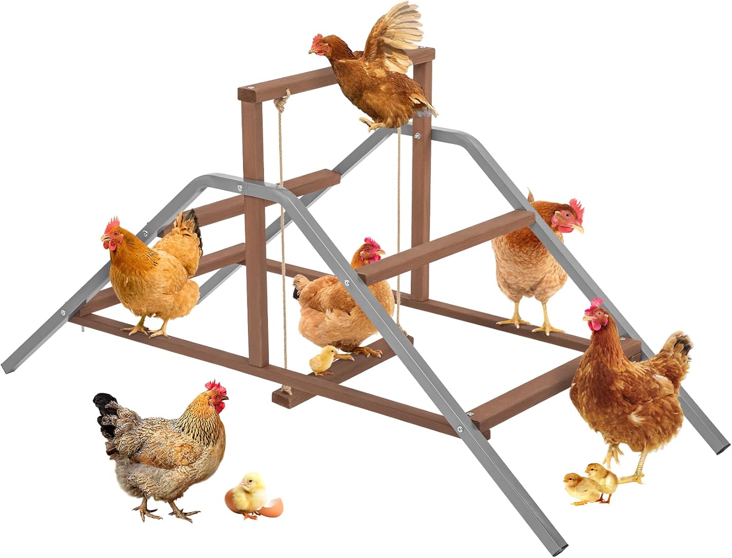 PETSFIT Chicken Perch Ladder for Healthy Poultry and Fun Playtime