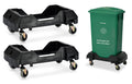 Alpine 16/23 Gallon Slim Trash Can Dolly 2 Pack - Smooth Rolling Base