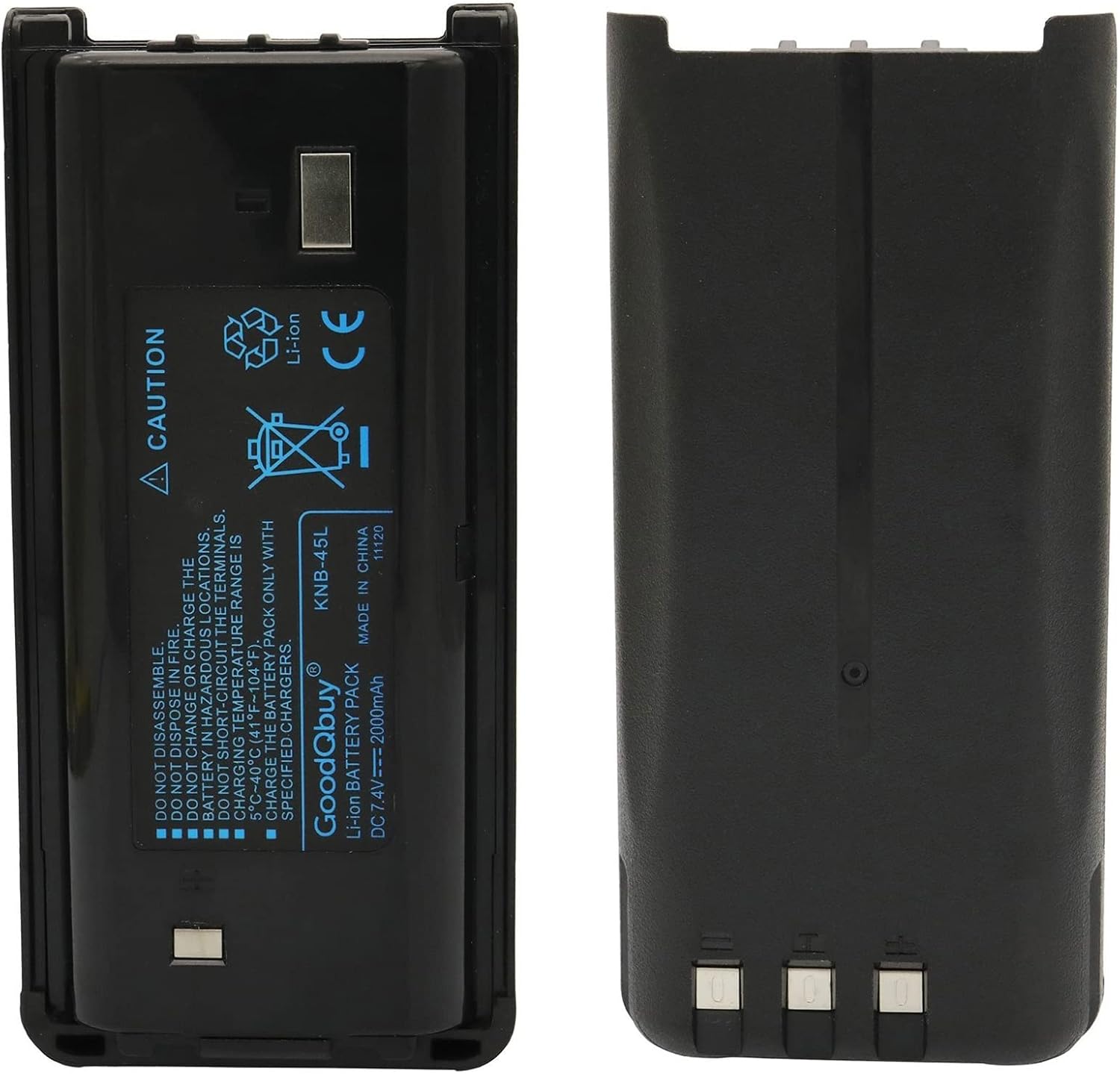 2000mAh 7.4V Li-ion Two-Way Radio Battery for Kenwood Radios