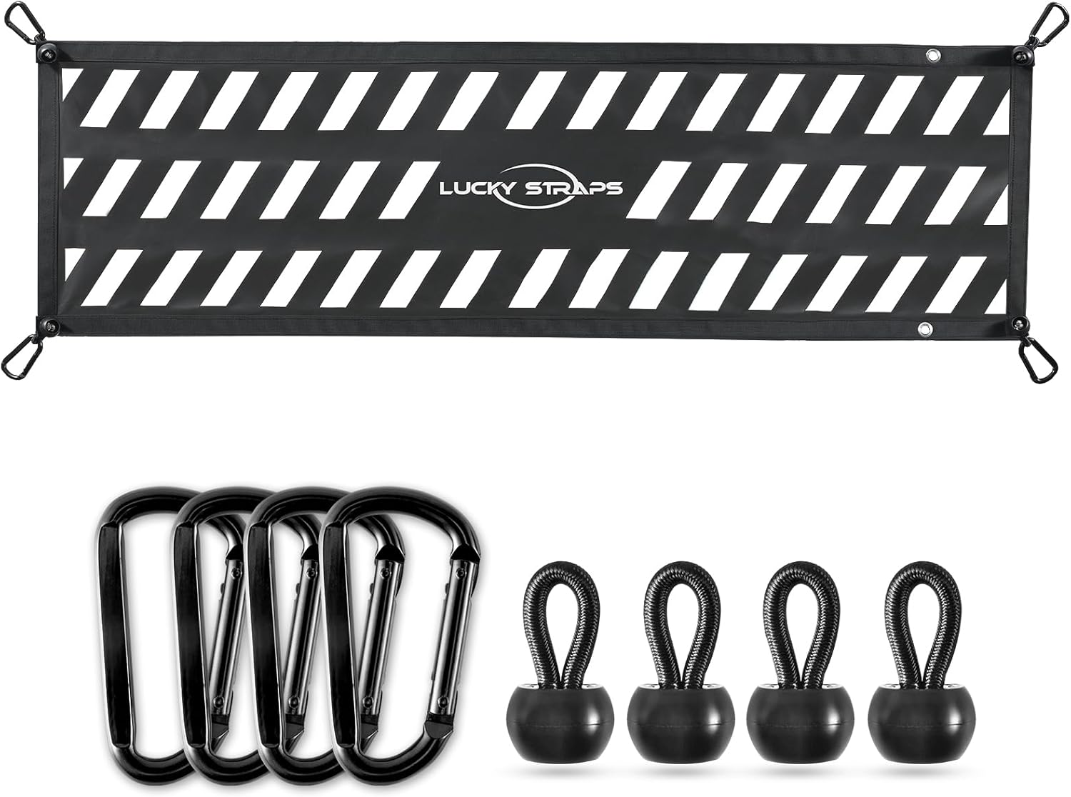LUCKY STRAPS Tailgate Net for Pickup Truck Bed - Heavy Duty Cargo