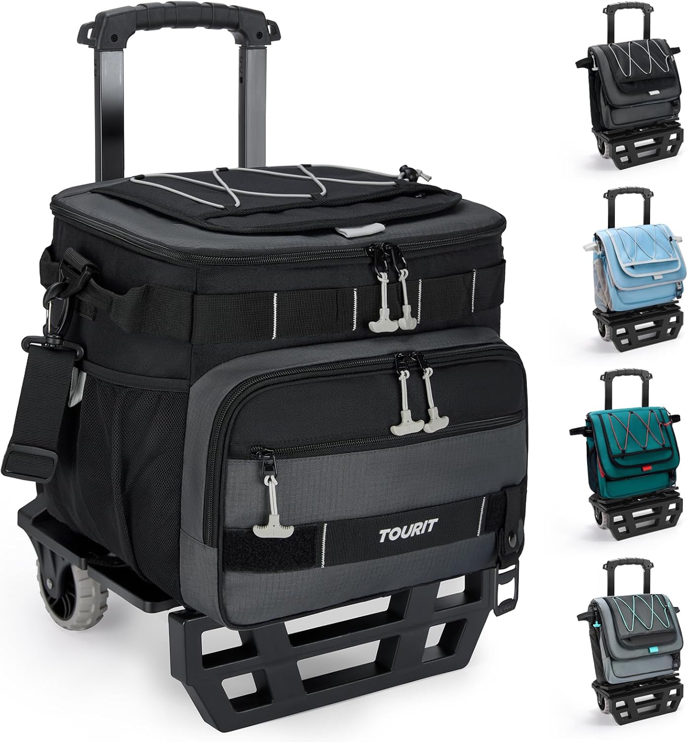 TOURIT Collapsible 48-Can Leak-Proof Insulated Rolling Cooler