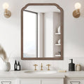 WallBeyond 30x40 Wood Bathroom Mirror for Rustic Home Decor