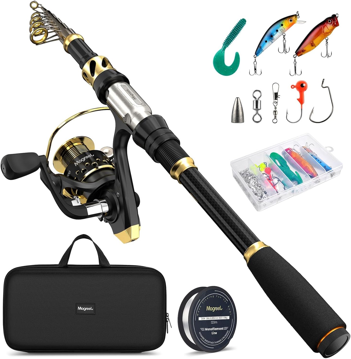 Gonex Telescopic Fishing Rod Combo - Ultimate Versatility