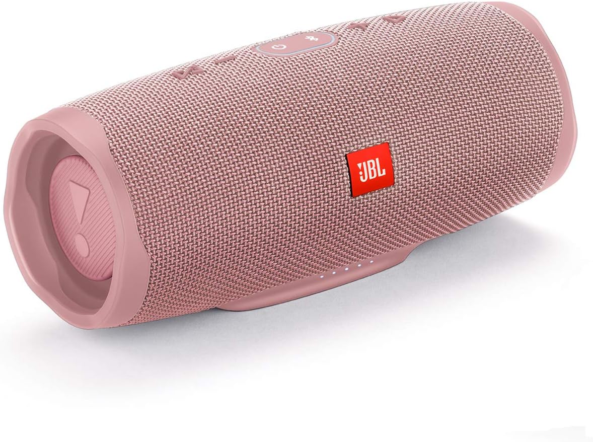 JBL Charge 4 Waterproof Portable Bluetooth Speaker in Pink