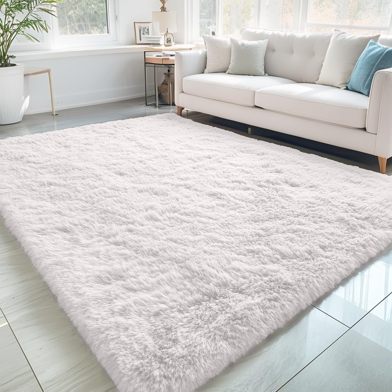 OLANLY 5x8 Machine Washable Area Rug for Living Room and Bedroom