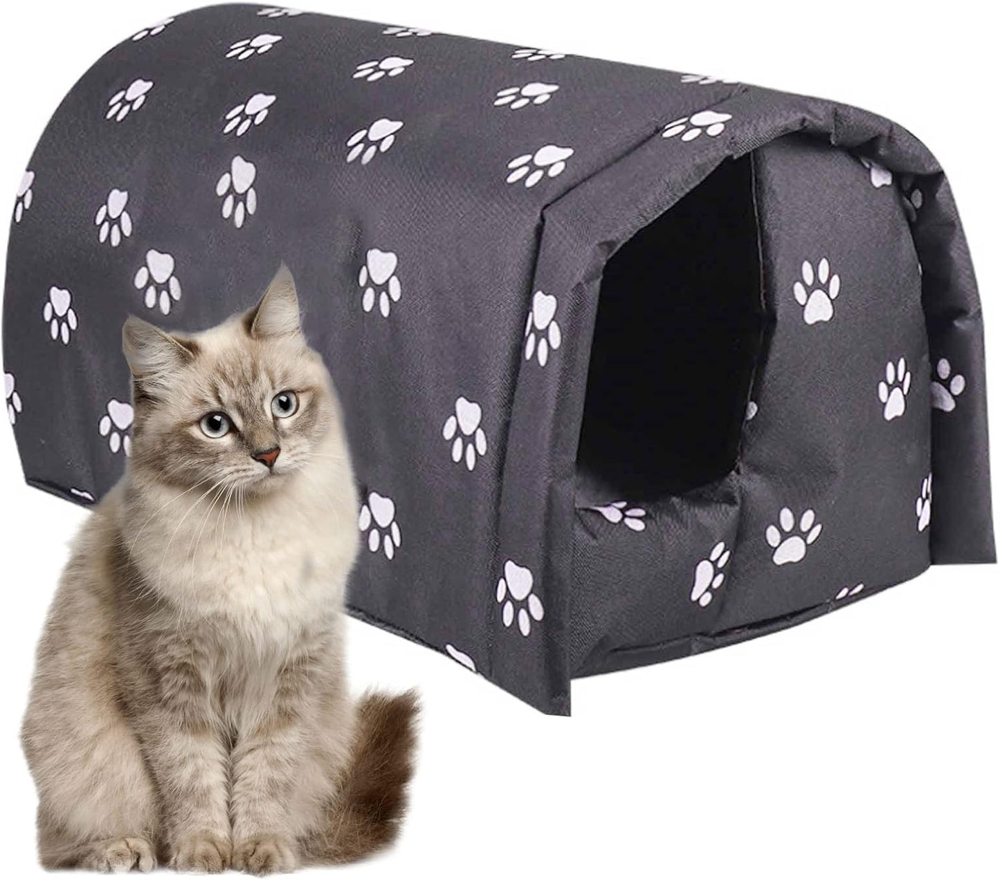 Fhiny Foldable Waterproof Cat House - Cozy Winter Shelter