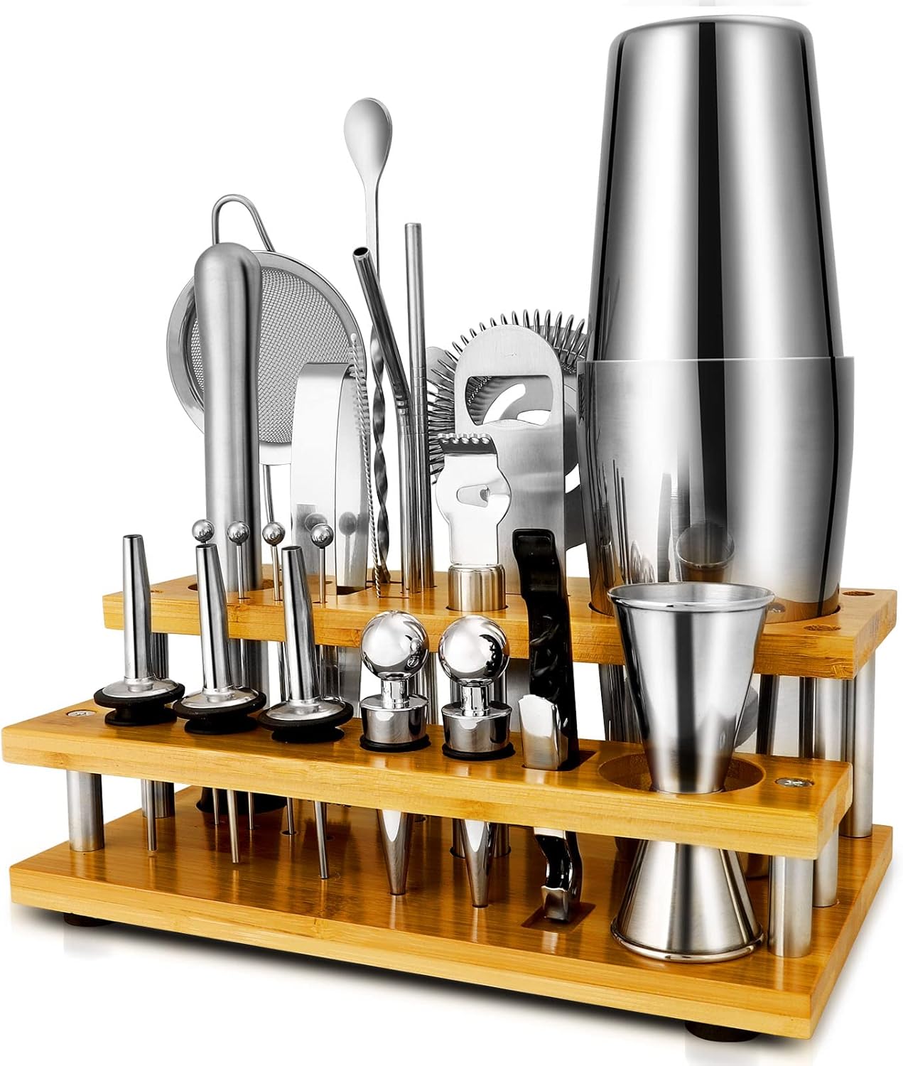 Ultimate Home Bartending Set: 24-Pc Cocktail Kit