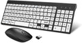 Large Print Keyboard and Mouse Set - Quiet Scissor Switch
