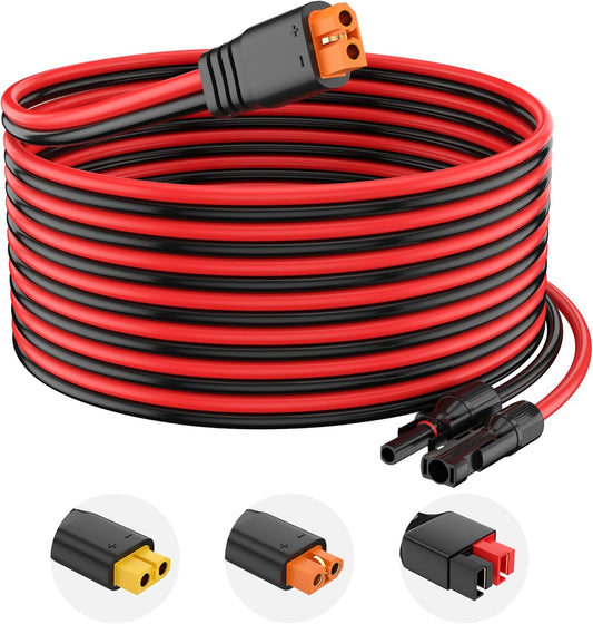 10AWG Solar Connector to XT60i Adapter Cable for Power Stations