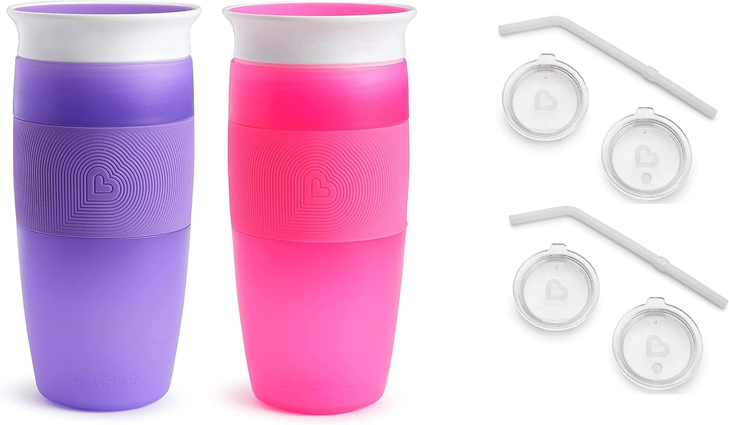 Munchkin 14oz Miracle Cups with Sipper and Straw Lid Set Review