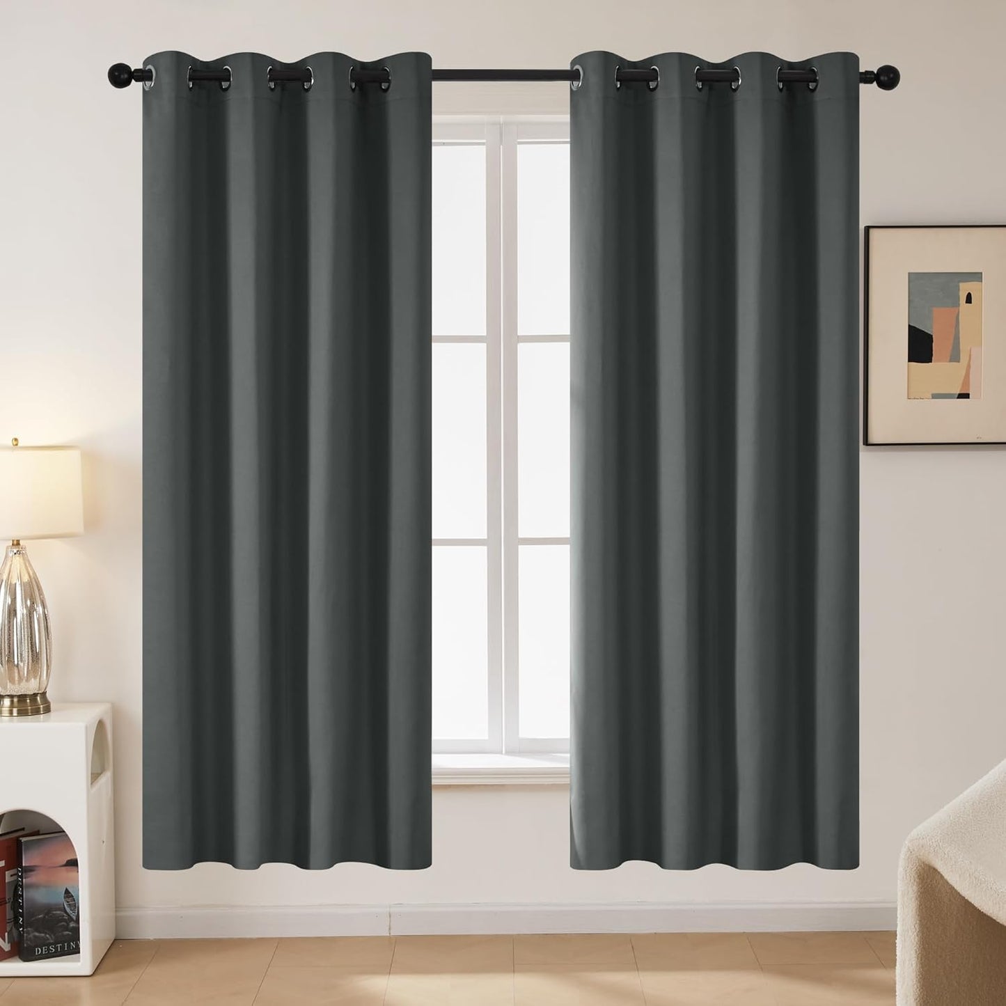 Deconovo Blackout Curtains for Bedroom - Thermal Insulated Panels