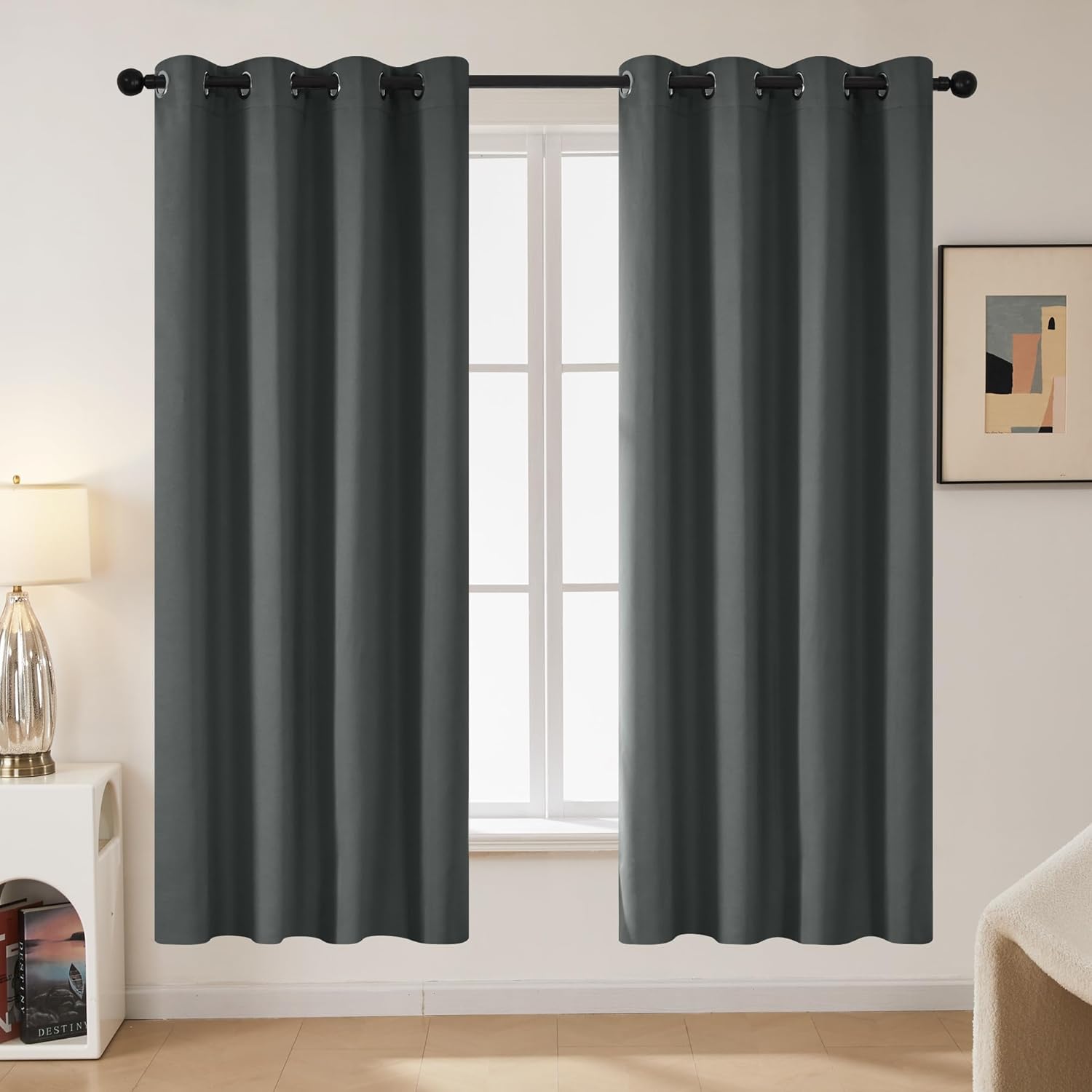 Deconovo Blackout Curtains for Bedroom - Thermal Insulated Panels