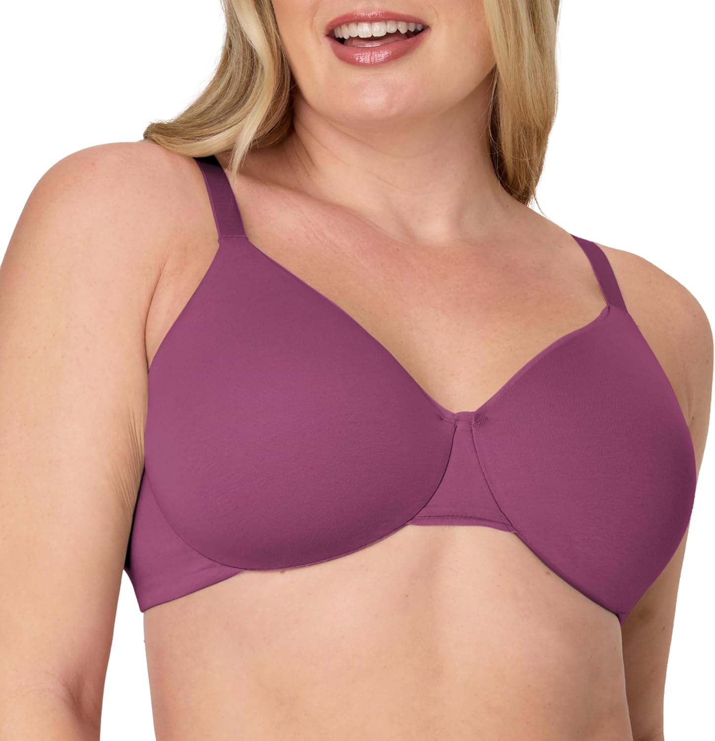 Bali T-Shirt Cotton Collection Underwire Bra for Women Comfort