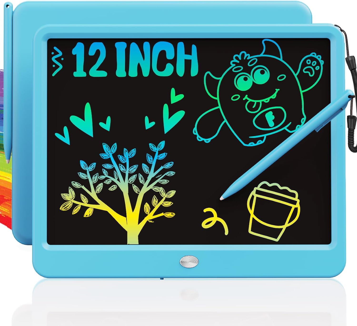 12 Inch TEKFUN Colorful Doodle Tablet - Mess-Free Fun!