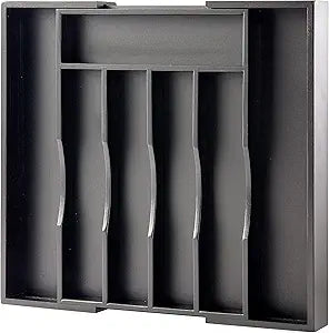 Expandable Bamboo Kitchen Drawer Organizer for Cutlery Storage