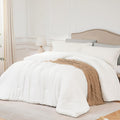 Oversized Queen Comforter Set White - Soft Lightweight All-Season