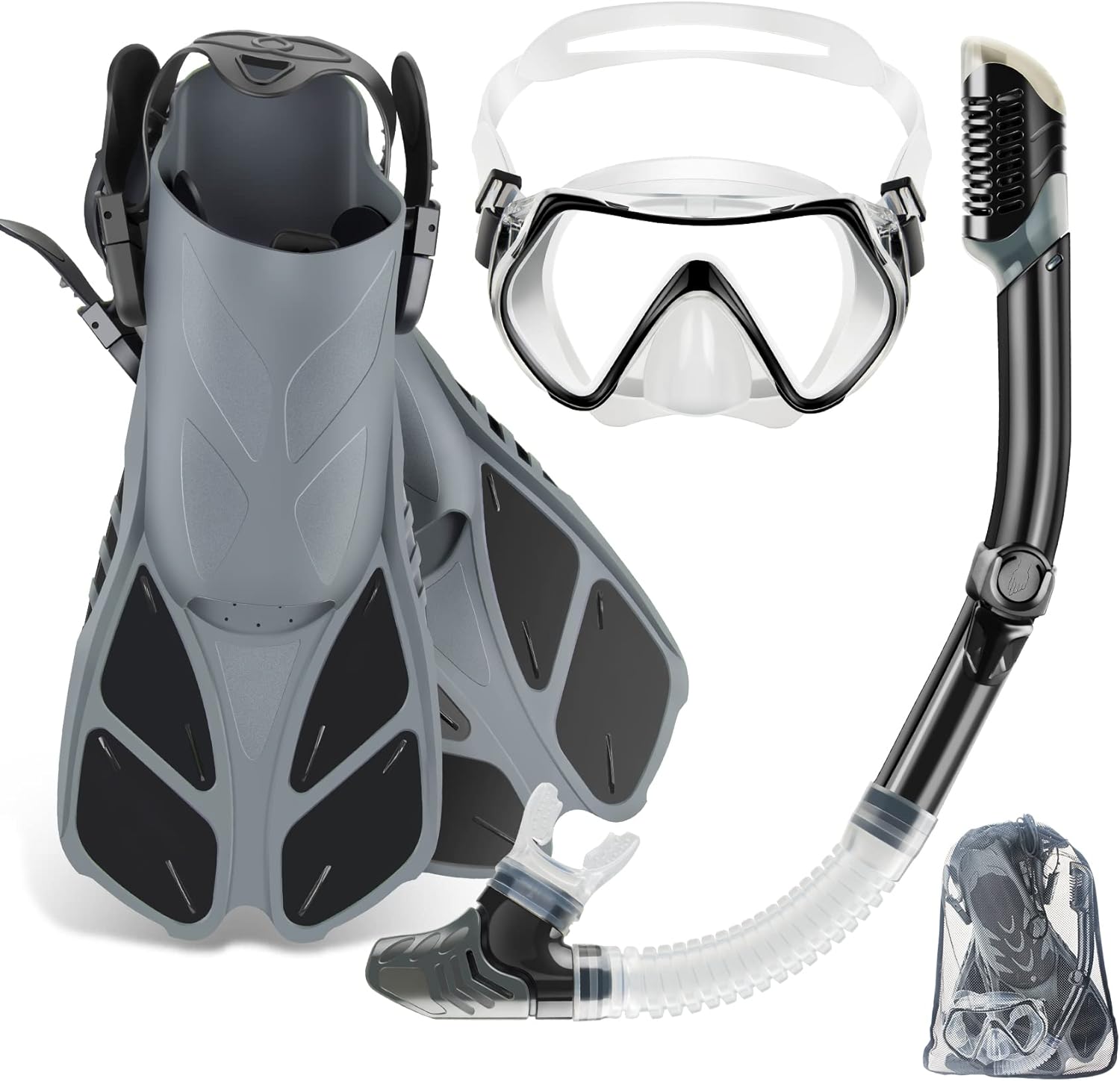 ZEEPORTE Mask Fin Snorkel Set for Ultimate Snorkeling Experience