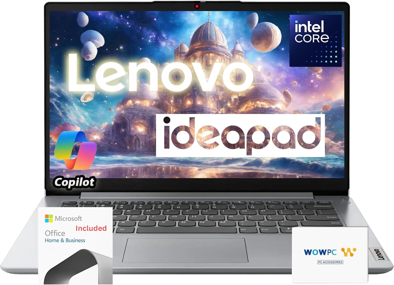 Lenovo 14 IdeaPad Laptop with Intel Quad-Core and Microsoft 365