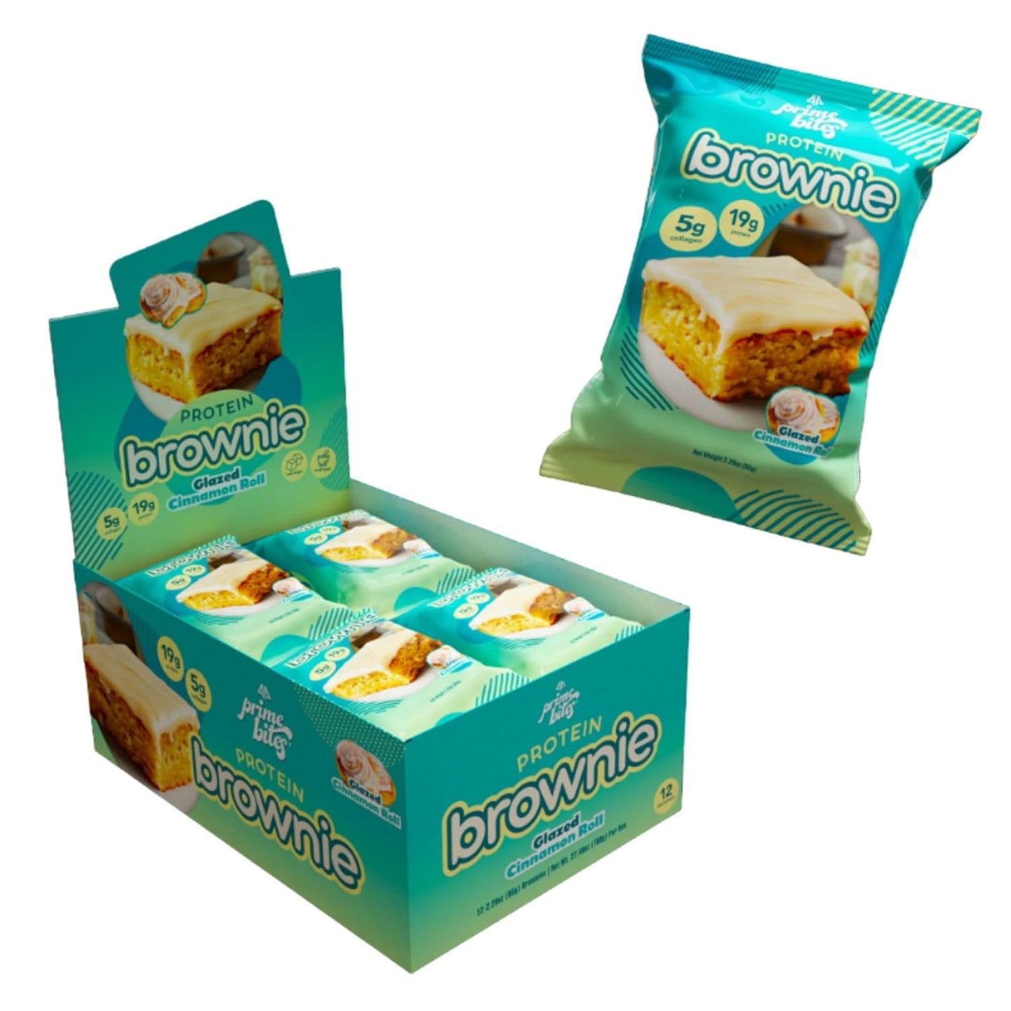 Prime Bites Protein Brownie - Delicious Low Sugar Snack Treat