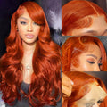 26 in Ginger Lace Front Wig 13x4 Body Wave - Natural Look
