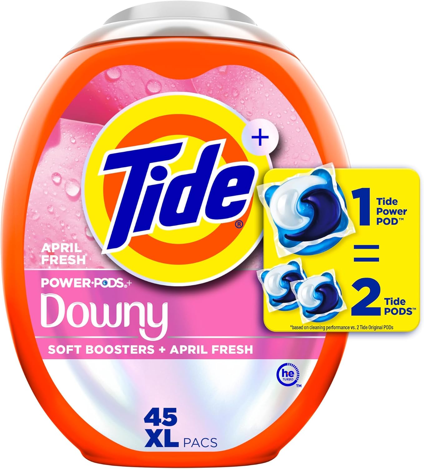 Tide Power PODs 2-in-1 with Downy Boost, Lasting Freshness