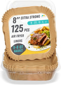 Non-Stick Air Fryer Liners: 125 Pcs Mindful Design