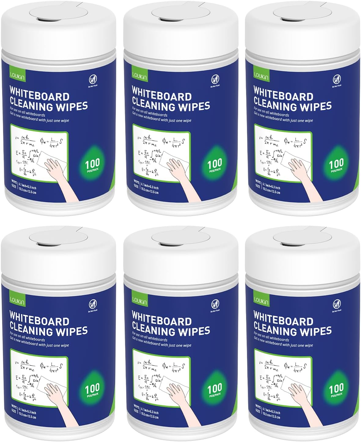 Loukin Whiteboard Cleaning Wipes for Effortless Cleaning