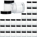 4 Ounce Glass Jars with Lids - Clear Airtight Cosmetic Containers