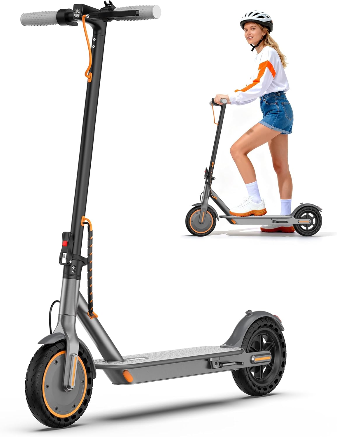 NAVIC Electric Scooter with 8.5in Tires and Dual Suspension