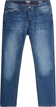 IZOD Men's Comfort Stretch Denim Jeans for Casual Wear