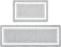 Anti Fatigue Kitchen Mat Set of 2, Cushioned Grey Comfort Mats