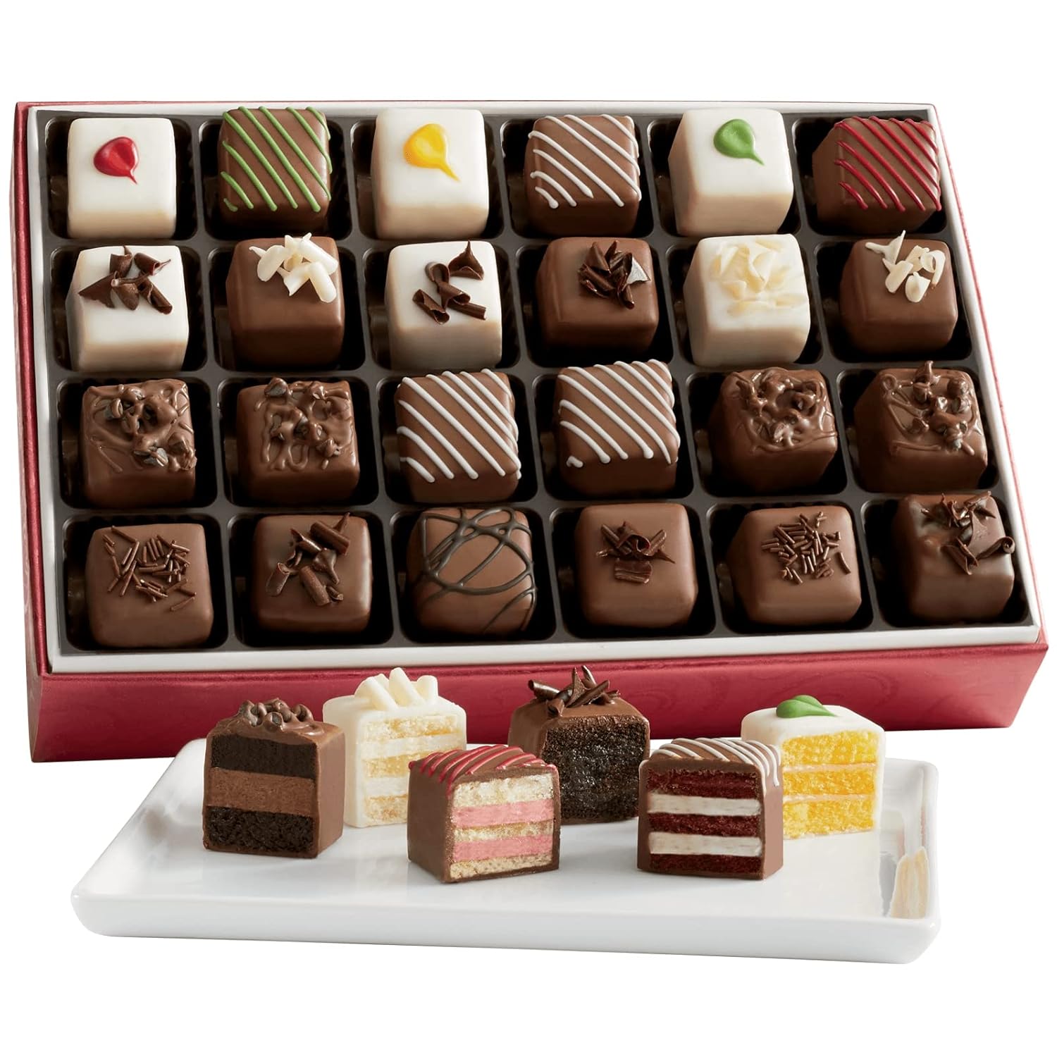 Gourmet Petits Fours Cakes Assorted Mini Layer Cakes Gift