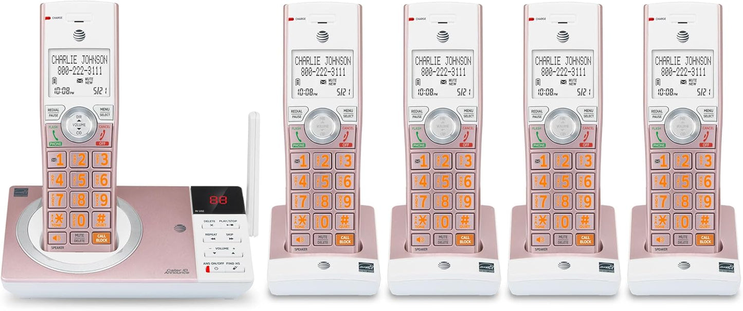 AT&T CL82557 Cordless Phone with Answering Machine and Call Block