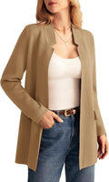 GRACE KARIN Women's Long Sleeve Open Front Knit Cardigan Blazer