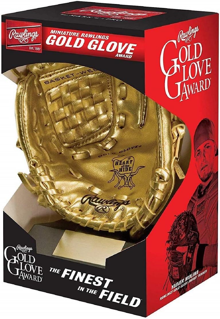 Rawlings Mini Gold Glove Award Trophy with Stand for Display