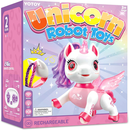YOTOY Remote Control Unicorn: Magical Robot Pet for Girls