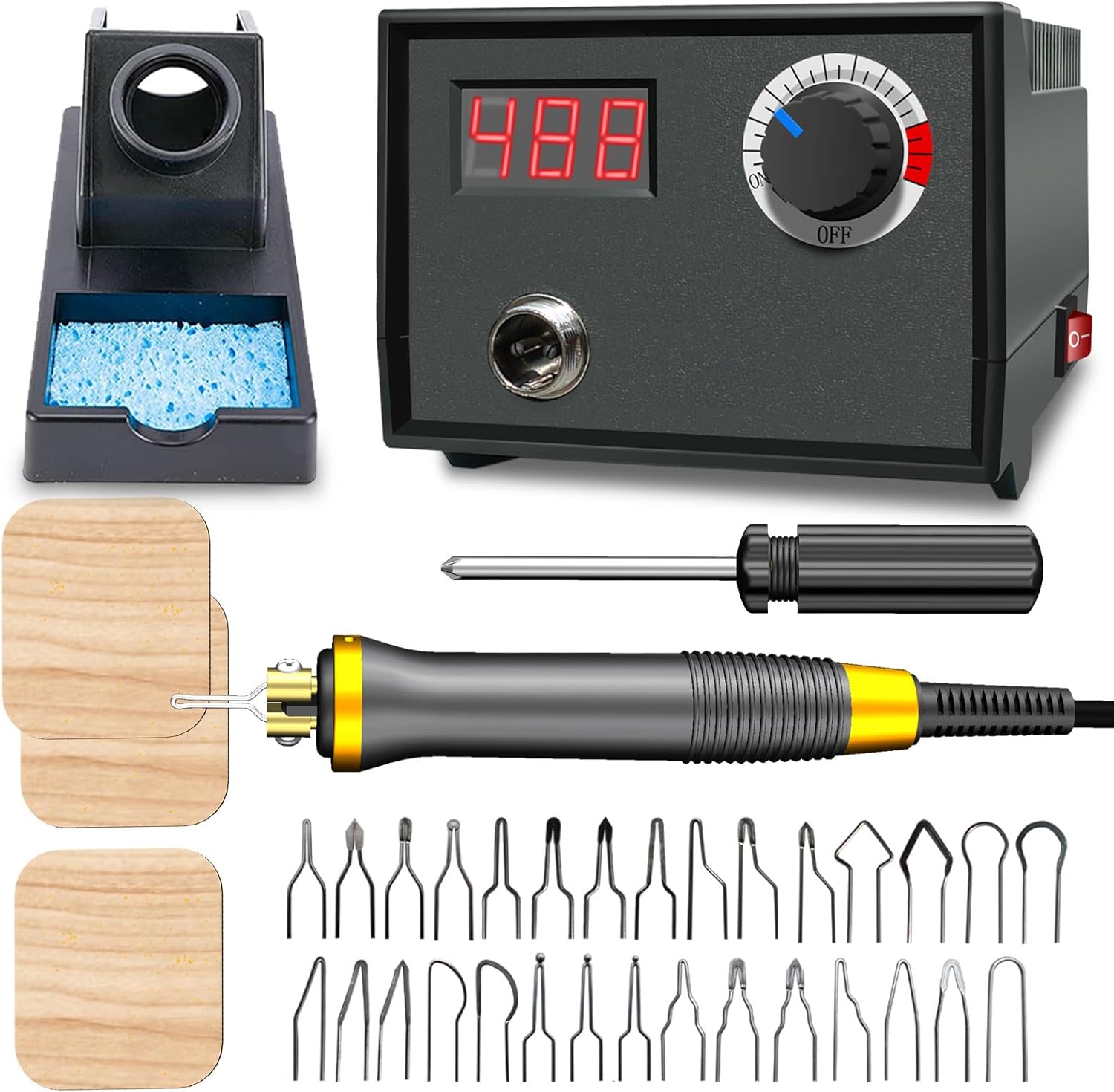 Professional Wood Burning Kit with Digital Thermometer Control