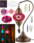 DIY Turkish Mosaic Lamp Making Kit - Easy No-Grout Table Lamp